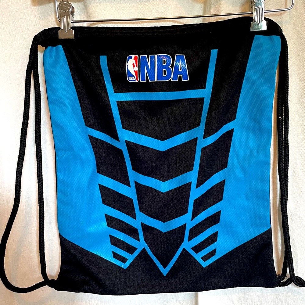 NBA teal/black drawstring backpack